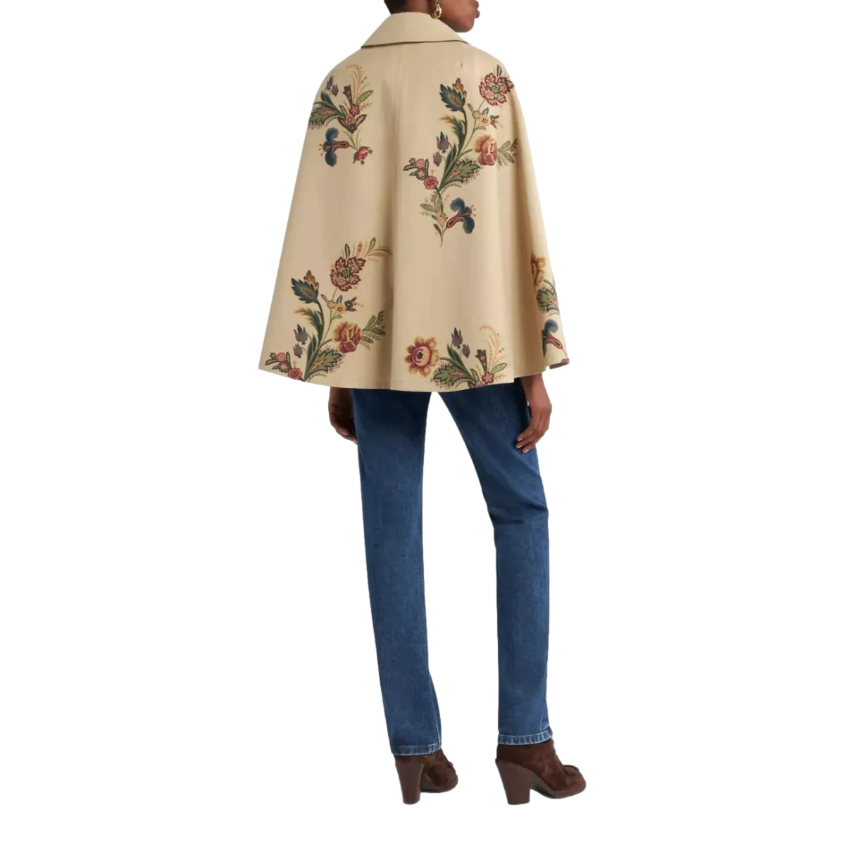 ETRO Etro Floral Cotton Cape - Beige