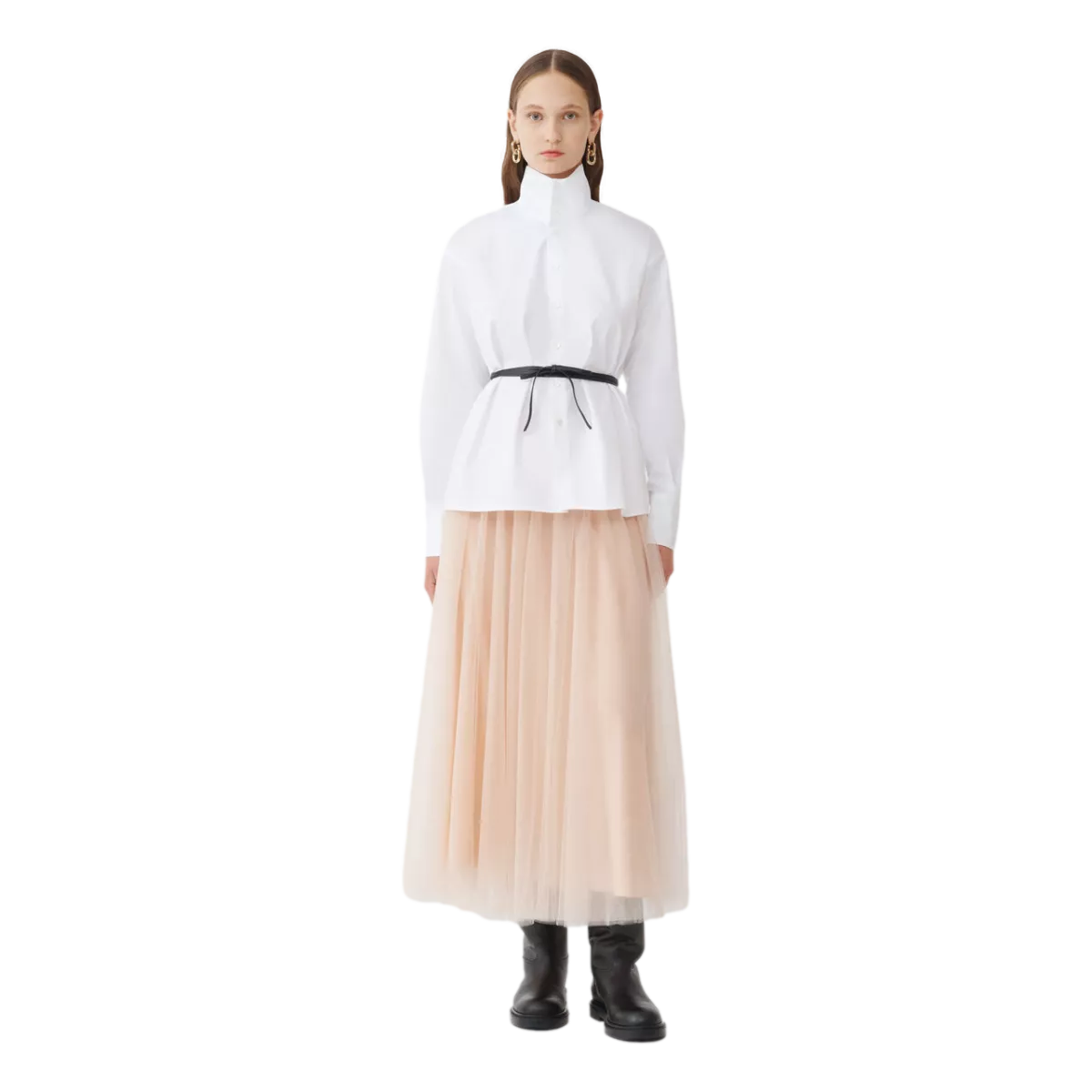 FABIANA FILIPPI Fabiana Filippi tulle midi skirt nude