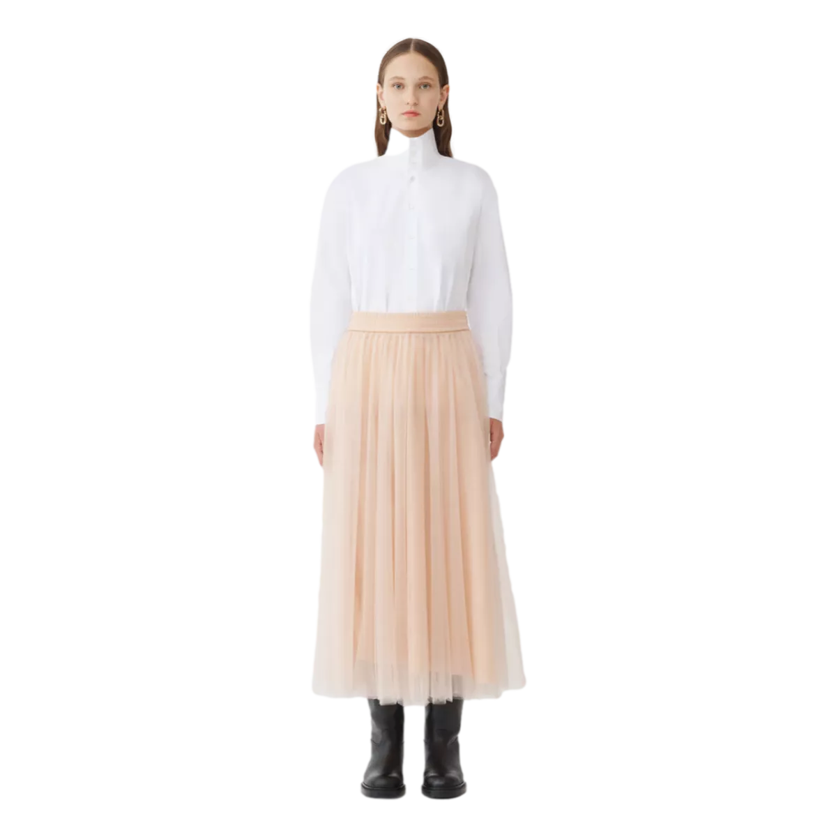 FABIANA FILIPPI Fabiana Filippi tulle midi skirt nude