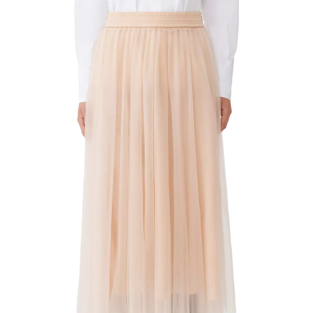 FABIANA FILIPPI Fabiana Filippi tulle midi skirt nude