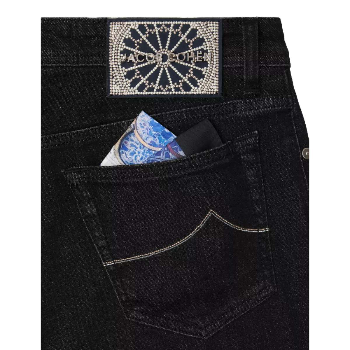 JACOB COHEN Jacob Cohen Bard grand tour paris super-stretch black jeans