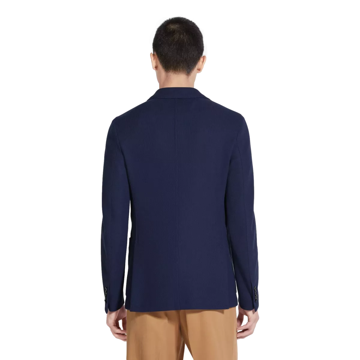 ZEGNA Zegna Utility Blue High Performance™ Jersey Wool Blend Jacket