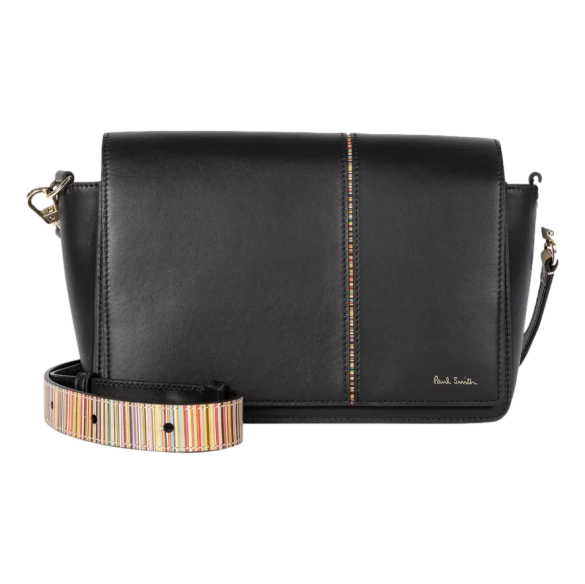 Paul Smith Leather Cross-Body Bag 'Signature Stripe' Black – Villa Paul Smith Leather Cross-Body Bag 'Signature Stripe' Black – Villa