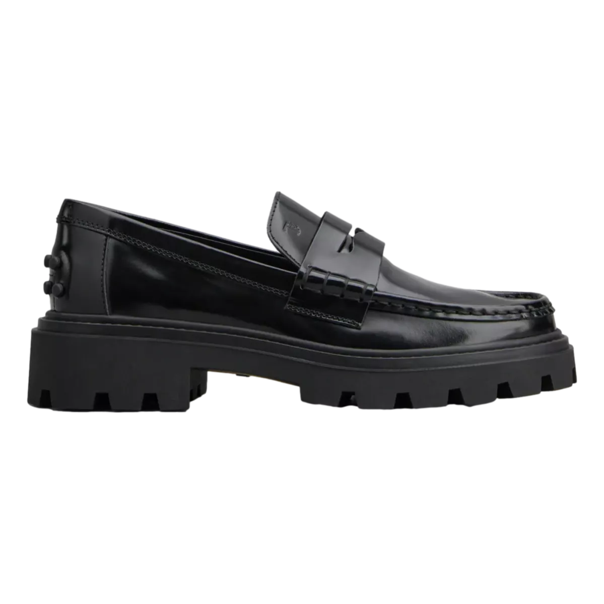 TODS Tod's Leather Loafers Preppy Style Black