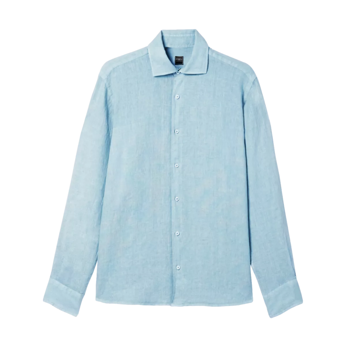 FEDELI Fedeli Linen Shirt Nick - Light Blue