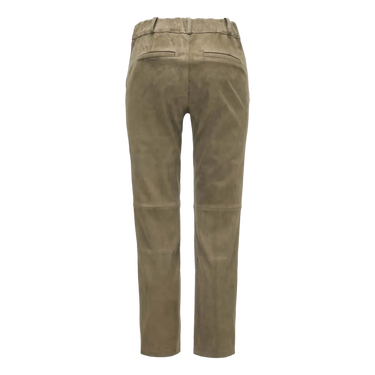 ARMA Arma Jen Stretch Suede Broek Olijfkleur - Match Laren