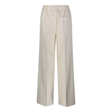 FORTE_FORTE Forte Forte Pantalon Off White - Sisera Laren