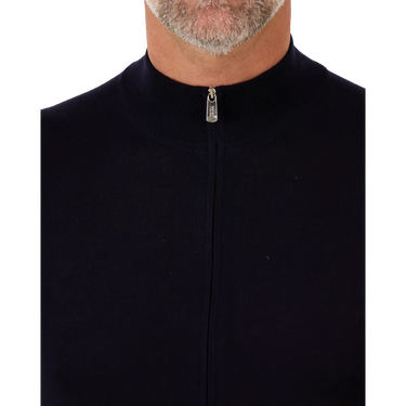 FEDELI Fedeli Favonio Open Slim Vest - Donkerblauw