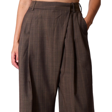 GANNI Ganni Rain Drum Pantalon - Donkerbruin