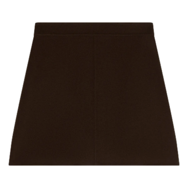 VANESSA  BRUNO Vanessa Bruno Juna Mini Rok Wol - Chocola