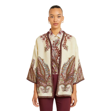 ETRO Etro Floral Kesa Bouclé Jacket  - Off White