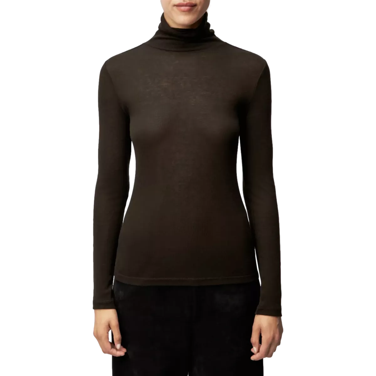 DRYKORN Drykorn Zerafne Top Donkerbruin - Sisera Laren