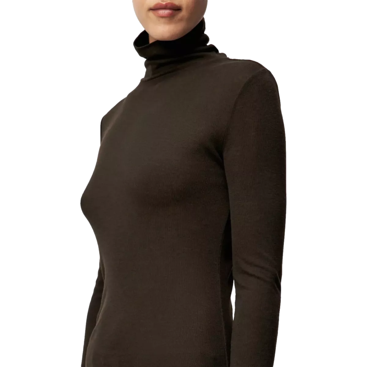 DRYKORN Drykorn Zerafne Top Donkerbruin - Sisera Laren