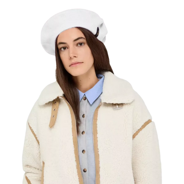 BORSALINO Borsalino Wool Beret Off White