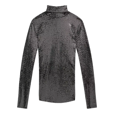 ISABEL MARANT Isabel Marant Joyela roll neck top in shiny jersey