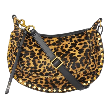 ISABEL MARANT Isabel Marant Oskan moon bag leopard