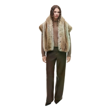 ARMA ARMA Olena Faux Fox Bodywarmer Sand