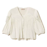 TWINSET Twinset Silk Blend Buslin Blouse Off White - Sisera Laren