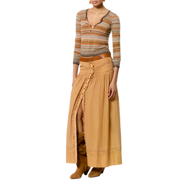 ISABEL MARANT Isabel Marant Frederica Knitted Pullover - Beige Multicolour