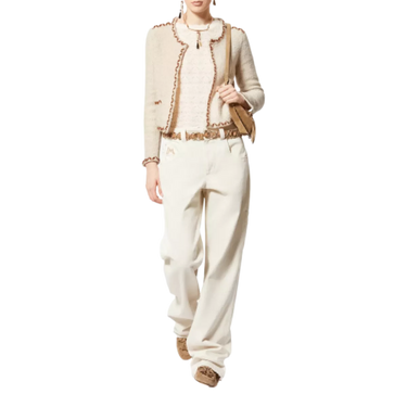 ISABEL MARANT Isabel Marant Rochelle Tweed Cardigan - Ecru