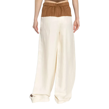 MAXMARA MaxMara Gestro Broek - Ecru / Camel
