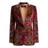 ETRO Etro Floral Velvet Blazer - Bordeaux