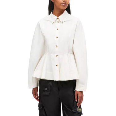 GANNI Ganni Blouse Off White Blouse - Sisera Laren