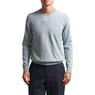 FEDELI Fedeli Cashmere Crewneck Lichtblauw Alaska - Match Laren
