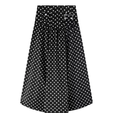 GANNI Ganni Rok Met Stippen Zwart - Sisera Laren