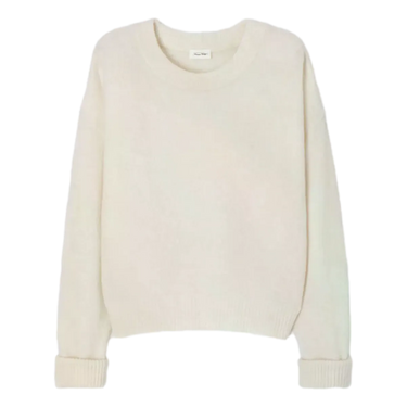 AMERICAN VINTAGE American Vintage Vitow Trui Met Ronde Hals - Off White