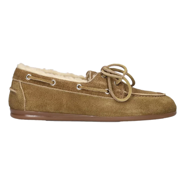 POSA Posa Boat Loafer Brushed Fur Desert Tan - Sisera