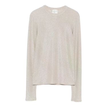 FORTE_FORTE Forte Forte Moon Glitter Top Zilver - Sisera Laren
