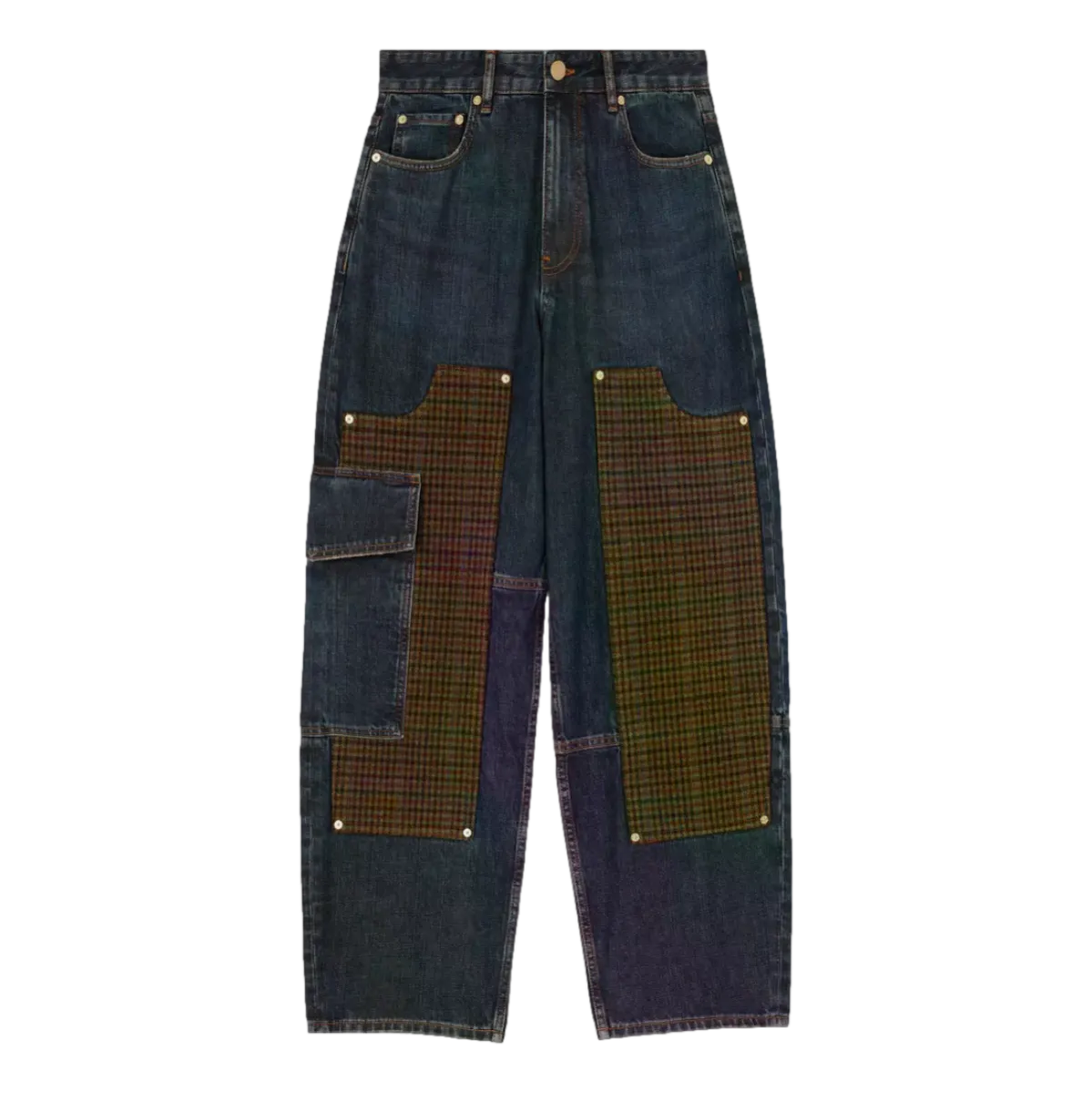 GANNI Ganni Audri Denim Jeans Met Textuur