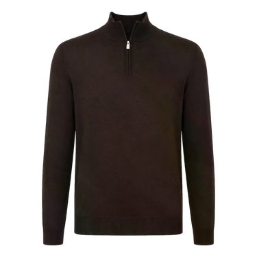 FEDELI Fedeli Favonio ML Lana Half Zip Vest - Bruin