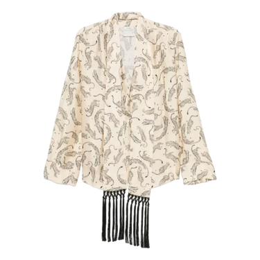 FORTE_FORTE Forte_Forte Blouse- Ecru Combi