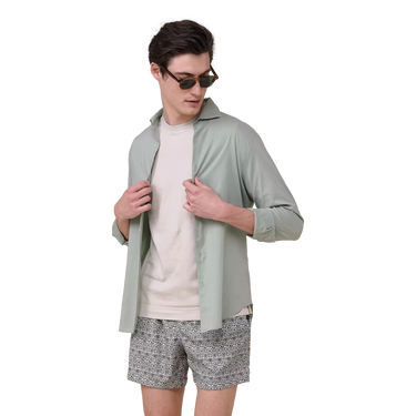 FEDELI Fedeli Shirt Sean Panamino - Green