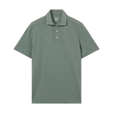 FEDELI Fedeli Polo Piquet Superlight Cotton - Sea Green