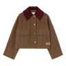 GANNI Ganni Multicolour Jacket Met Bordeaux Kraag