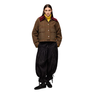 GANNI Ganni Multicolour Jacket Met Bordeaux Kraag