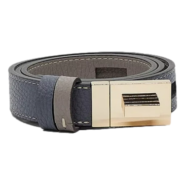 LORENA ANTONIAZZI Lorena Antoniazzi Leather Belt Reversible Grey