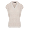 LORENA ANTONIAZZI Lorena Antoniazzi Cashmere Vest With Wool Effect - Beige