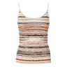 MISSONI Missoni Wave Pattern Viscose Top - Brown Combi