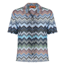 MISSONI Missoni Signature Blouse Lichtblauw - Sisera Laren