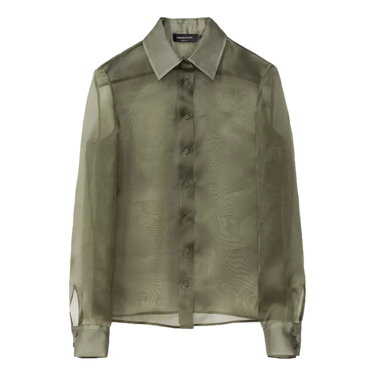 FABIANA FILIPPI Fabiana Filippi organza shirt loden