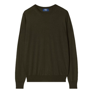 FEDELI Fedeli Crew Neck Pullover Dark Green