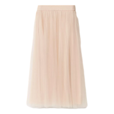 FABIANA FILIPPI Fabiana Filippi tulle midi skirt nude