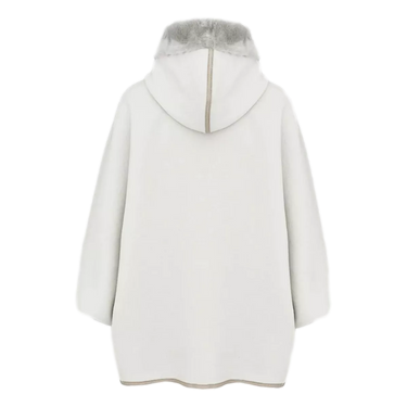 LORENA ANTONIAZZI Lorena Antoniazzi Virgin Wool With Sheepskin Coat - Ecru