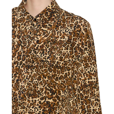 ISABEL MARANT Isabel Marant Teysa flowing shirt in printed silk leopard