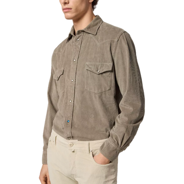 JACOB COHEN Jacob Cohen taupe Corduroy western shirt