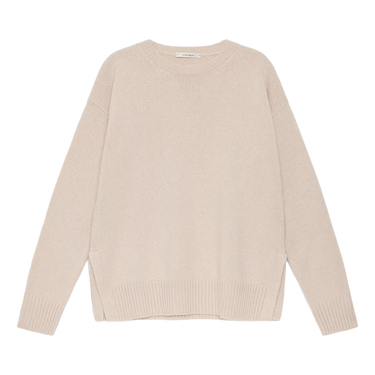 MALIPARMI Maliparmi Cashmere Trui Kiezelkleur - Sisera Laren